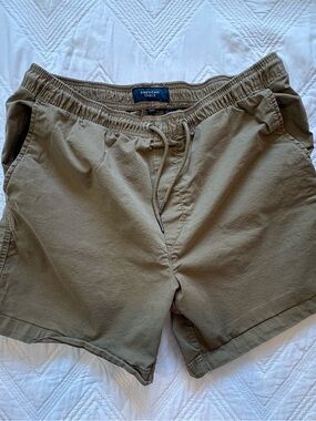 American Eagle Outfitters Olive Drawstring Cargo Shorts